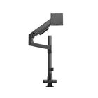 Amer Mounts HYDRA Elite Single Monitor Arm for 17"-49" Screen - Black-Built-in Cable Management: for an organized and neat workspace