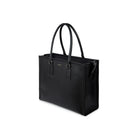 Design Lambert Inc The Valentina Leather Tote Bag - Black-2 Interior open pockets