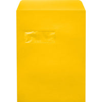 JAM Paper Open End Window Envelopes - Sunflower Yellow - 9" x 12" - 1000 Pack-Open-end window envelopes: these large envelopes are perfect for sending letters, invoices, statements, and any other professional mail. you’ll save the time and expense of separately addressing individual envelopes, making them perfect for business correspondence. simply position the address to show through the window.