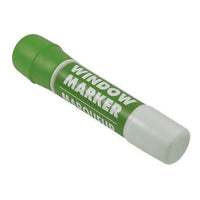 JAM Paper - Team Spirit Marqueurs de fenêtre – Encre lavable pour fenêtres de voiture/maison – Vert-Marqueur de fenêtre vert