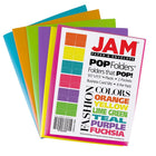 JAM Paper Plastic 2 Pocket School POP Folders - Assorted Fashion Colours - 12 Pack-Our high quality two-pocket POP Folders are durable, made with smooth & sturdy plastic, and have a business card slot on the right side