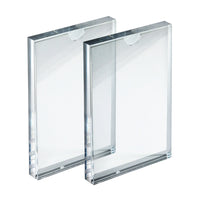 Azar - Porte-cartes de bureau/comptoir à chargement par le haut en acrylique - Transparent - Paquet de 2 (104552-2PK)-Vendu en paquets de 2