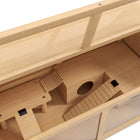 PawHut - Cage à hamster en bois 33,5 po L avec pont suspendu et échelles-Panneau avant transparent pour observer facilement la vie de votre animal
