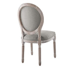 Modway Arise Upholstered Fabric Dining Side Chair - Light Grey - 4 Pack-Chair Weight Capacity: 331 lbs