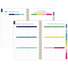 AT-A-GLANCE 2026 Emily Ley Simplified Navy Bees Weekly/Monthly Planner - 8-1/2" H x 5-3/8" W - Navy - Bilingual-Special pages include The Process of Simplifying, How to Use the Planner, Simplicity Challenge, bucket list