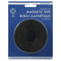 Merangue Adhesive Magnetic Tape - 1" x 10' - Black-10 feet of peel and stick magnetic tape