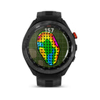 Garmin Approach S70 - Black Ceramic Bezel with Black Silicone Band-Plan the best approach shot, and sink the putt with green contour data which shows you the green’s slope direction and severity on select courses. Only available with an active Garmin Golf app membership
