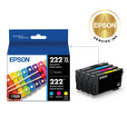 Epson T222 Ink Cartridge Combo Pack - High Capacity Black/Standard Capacity Colour CMY-Original