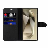 Blu Element - Coque Folio 2 en 1 Galaxy S25 - Ultra Noire-Coque de protection détachable magnétiquement