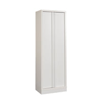 Sauder Merton Hall Storage Cabinet - White-Multi-room storage: This functional cabinet can meet your storage needs in a variety of rooms – living room, kitchen, office, or laundry/utility