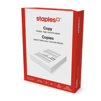 Staples Copy Paper - 20 lb. - 8.5" W x 11" H - White - 500 Sheets-8.5" x 11" (Letter Size)