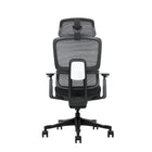 Kopplen - Chaise de bureau ergonomique à dossier haut en polyester-Mécanisme de basculement synchronisé à commande par câble avec 4 réglages de verrouillage.