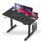 IMHome - Bureau assis-debout électrique réglable en hauteur avec 3 réglages de mémoire - 47 po x 24 po - Plateau noir / structure noire-Améliorez votre espace de travail avec le bureau assis-debout électrique IMHome, une solution polyvalente et riche en fonctionnalités pour les bureaux à domicile et les environnements professionnels. Ce bureau réglable en hauteur permet un ajustement électrique fluide de 28 po à 47 po (72 cm à 118 cm), vous permettant de passer facilement de la position assise à la position