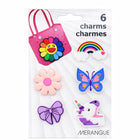 Merangue - Petits charms - Arc-en-ciel à motifs floraux - Lot de 6-Un arc-en-ciel mignon et ludique aux motifs floraux