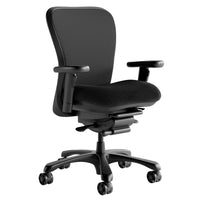 Nightingale CXO Task Intensive Mid Back Chair - Black-ABLEX patterned mesh back provides generous lumbar support and dynamic back movement 