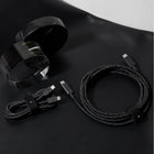 Native Union Belt USB-C to USB-C 1.2m Cable - Cosmos Black-For Type-C phones & tablets. Stay tangle-free with the genuine leather strap