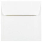 JAM Paper - Enveloppes d'invitation carrées doublées de feuille d'aluminium - 6 x 6 - blanches avec feuille d'or - Paquet de 25-Couleur : blanc avec doublure en feuille d'or / La feuille donne à l'enveloppe une brillance naturelle