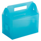 JAM Paper - Boîte à lunch en plastique - 4 3/4 po x 7 3/4 po x 4 3/4 po - Bleu givré -Boîte à lunch givre bleu
