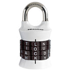 Master Lock 4-Letter Vertical Set-your-own Combination Lock-Vertical dials - alpha