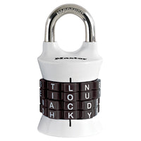 Master Lock 4-Letter Vertical Set-your-own Combination Lock-Vertical dials - alpha