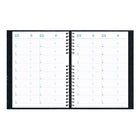 Blueline - 2026 Agenda Timanager CoilPro 7-jour hebdomadaire/mensuel 13 mois - 11 po x 8-1/2 po - Noir - Anglais-Onglets laminés autocollants et pochette de rangement