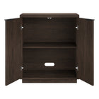 Hudson&Canal Mansfield 28"W Accent Cabinet - Alder Brown-Clean with a soft, dry cloth and no harsh chemicals or abrasive cleaning materials