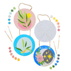 Art 101 Paintable Circle Hanging Canvas Wall Art - 2 Pack-Each set comes with 12 paint pods with bright and vibrant colors, for a total of 24 paint pods