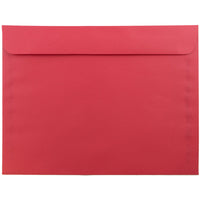 JAM Paper - Enveloppes lisses format livret Brite Hue en papier recyclé, 9 x 12 po, rouge Noël-Rouge