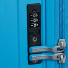 American Tourister 19" Rejoy Carry-on Luggage - 360-Degree Spinner - Azure Blue-Colour-pop accents
