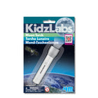 4M Moon Torch-Torch measures 4.5” long. Requires 3 button-cell batteries (included)