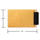 Staples QuickStrip Bubble Roll* Cushioned Mailers, #2, 8-1/2" x 11", 12 Pack-Side seams with no bottom seam ensure reinforced support and strength for secure shipping