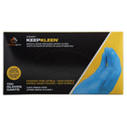 Superior Glove KeepKleen Nitrile Powder-Free Medical Gloves - Blue - XLarge - 100 Pack-8" length