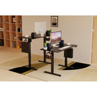 ShoppingAll Bureau Électrique Réglable en Hauteur avec Plateau Splice de 48 x 24 Pouces – Noir-9