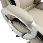 Vinsetto - Fauteuil de bureau exécutif en cuir PU avec roulettes pivotantes - ergonomique-Similicuir et maille respirante, entretien facile