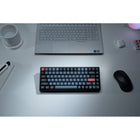 Keychron Q1 Max RGB Wireless Mechanical Keyboard - Red Switch - 75% Layout with Knob - Carbon Black-Hot-Swappable Switches: Personalize your typing experience on the fly with hot-swappable switches, allowing you to customize your keyboard with ease without soldering, supporting various MX style mechanical switches.