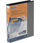 Reliure de présentation Davis Group à anneaux en D et insertion rapide, 1 po, noire-Reliure personnalisable à superposition, noire, contient 225 feuilles de papier, pour papier de format 8.5 x 11 po
