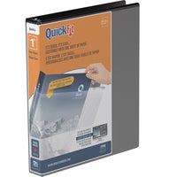 Reliure de présentation Davis Group à anneaux en D et insertion rapide, 1 po, noire-Reliure personnalisable à superposition, noire, contient 225 feuilles de papier, pour papier de format 8.5 x 11 po