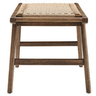 Modway - Saoirse 47" Banc en bois de corde tissée - Noyer naturel-Utilisation polyvalente