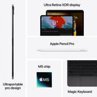 Apple iPad Pro 11" - Ultra Retina XDR Display - Wi-Fi + Cellular - M5 Chip - 256 GB SSD - Silver-Unlock your iPad Pro, securely authenticate purchases, sign in to apps and more—all with just a glance