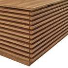 Modway Render Fluted 3-in-1 Hall Tree with Storage Bench & Coat Rack - Walnut-9