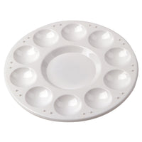 DBLG Imports - Palette en plastique ronde, 10 emplacements, Paquet de 12-6.75 po de diamètre, 12/sac