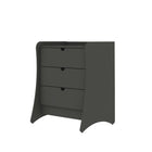 Manhattan Comfort Coney Mid-Century Modern Dresser and Nightstand Set - Grey-Home Assembly Required. All Hardware Included