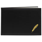 Winnable Guest Book, Black, 7" x 10", 100 pages-Makes it easy to keep a permanent record of visitors at large gatherings