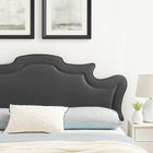 Modway Evangeline Performance Velvet Twin Headboard - Charcoal-Performance Velvet