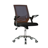 Chaise de bureau TygerClaw Cool avec dossier moyen en maille-Upholstered in soft and durable black mesh