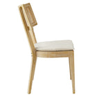 Modway Caledonia Fabric Upholstered Wood Dining Chair - Grey/Beige - 2 Pack-8