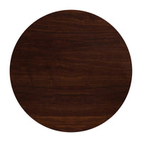Flash Furniture – Dessus de table rond de 48 pouces en résine au fini noyer (TP-WAL-48RD-GG)-Ensemble de 2 dessus de table de restaurant