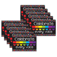 Ashley Productions Smart Poly Computer Mouse Pad - Celebrate Every Voice - 10 Pack-Start your day on the right note with these stylish and functional accessories that feature inspiring quotes and positive sayings.