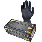Ronco - Gants en nitrile Sentron, Noir, Extra Grand, Paquet de 100-Noir