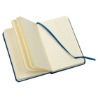 JAM Paper Hardcover Small Journal Notebook With Elastic - 100 Lined Sheets - 3 3/4" x 5 5/8" - Blue-Size: Small (3.75 x 5.63 inches) | Fits easily in bags, backpacks, and brief cases.